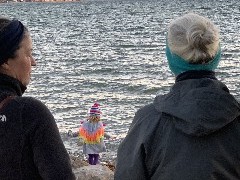 Julia Welbourne; Hazel (older), Lily(Younger), Ruth Bennett McDougal Dorrough; Canandaigua Lake, NY
